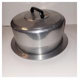 Vintage Aluminum Cake Carrier