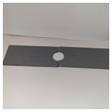 STONE FAUCET MAT, DARK GREY, 5.5 X 23.5, NIB