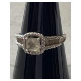 Silver ring marked 925 size 6 3/4