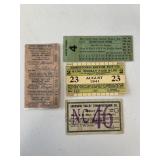 4 -  VINTAGE BUS PASSES: JERSEY CITY, JAMESTOWN,