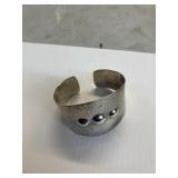 Sterling Silver Reed & Barton Hammered Braceletj