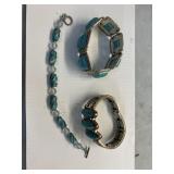 lot of 3 Turquoise not test jewelry pieces