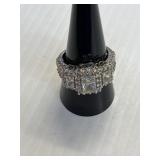 Silver Ring Marked 925 Size 8