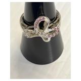 Silver Ring Marked 925 Size 7