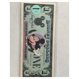 DISNEY DOLLAR, MICKEY, 1987