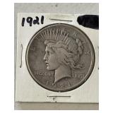 1921 Peace Silver Dollar
