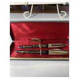 23K GOLD FILIGREE - 2 PENS IN ORIGINAL CASE
