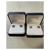 Silver Earrings 2 Pairs marked 925