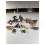 15 MINITURE TOY ANIMALS - PLASTIC