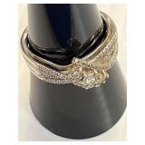 Silver Ring Marked 925 Size 7