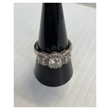 Silver Ring Marked 925 Size 8