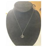 Silver Pendant & Chain Marked 925 Chain Italy 925