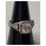 Silver Ring Stamped 925 Size 6 1/2