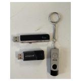 3 - USFD/CLEARED, USB FLASH DRIVES, 1 MEMORY STICK
