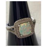 Silver Ring marked 925 SIze 7