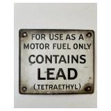 VINTAGE GAS PUMP PORCELAIN PLATE