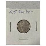 1915 Barber Silver Dime