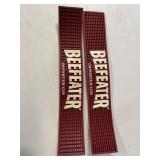 LOT OF 2 BEEFEATER GIN BAR GLASS HOLDERS