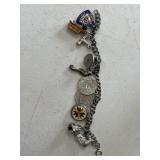Sterling Charm Bracelet Marked Sterling