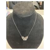 Butterfly Necklace Chain Marked 925