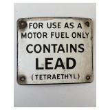 VINATGE GAS PUMP PRECELAIN PLATE