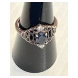 Silver Ring Marked 925 Size 6 3/4