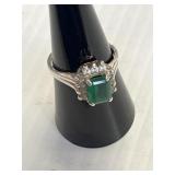 Silver Ring Marked 925 Size 6 3/4