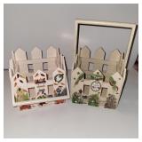 SQUARE FENCE BASKETS: FALL & ANGELS