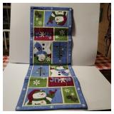 SNOWMAN TABLE RUNNER 13 X 36