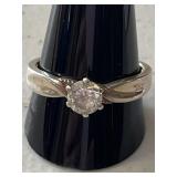 Silver Ring Stamped 925 Size 10