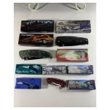 12 DIFFERENT - SIZED POCKET KNIVES (9 WITH BOXES)