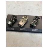 WWII DIES CAST JEEPS:GRN/KHAKI/CAMO