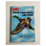 1954 Sports Afield Know Your Ducks and Geese Book