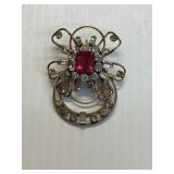 12K GF Joann Brooch Pin