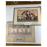 2 Cacoosing Dairy Calendars of the Dionne Quintupl