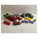 10 Vintage Metal Tootsie Toy Cars & Trucks