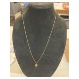 14K GF 24" Necklace and Charm