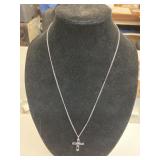 12K GF 24" necklace and Cross