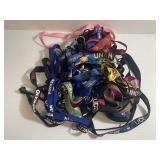 Large Lot of Mixed Lanyard Keychains