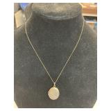 12K GF 18" necklace and locket