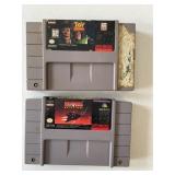 2 UNTESTED SNES TOY STORY, TURN & BURN