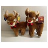 Lot 2 /Rudolph Reindeer plushies
