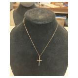 12K GF 17" Necklace and Cross