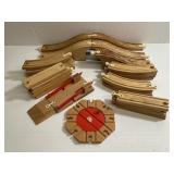 Vintage Lot of Wooden Toy Train Track
