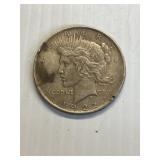 1922 P Peace silver dollar