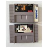 2 UNTESTED SNES MECH WARRIOR 3050, OLYMPIC