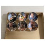 Vintage 1990s Lot of 6 WWF Wrestler Marbles