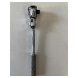 VINTAGE S&K 1/4 DRIVE SWIVEL HEAD  6" RATCHET