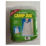 NEW IN PKG, EXPANDABLE CAMP JUG
