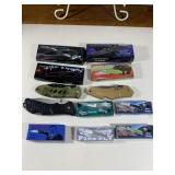12 Different Sized Pocket Knives 7 w/box 3 w/o box